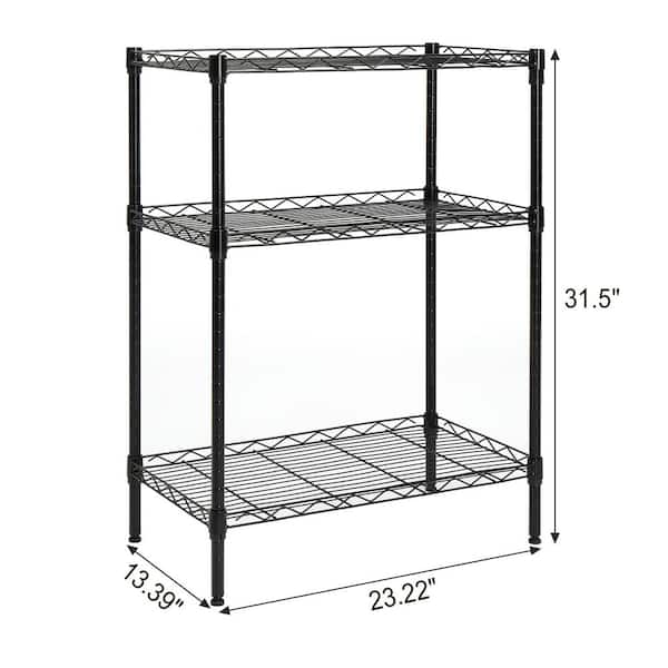 3 Tier Free Standing Storage Shelf Unit 
