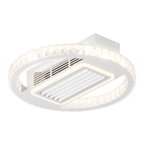 Nivencai 21 in. Indoor White Indoor Ceiling Fan with Adjustable White Integrated LED, Remote Included