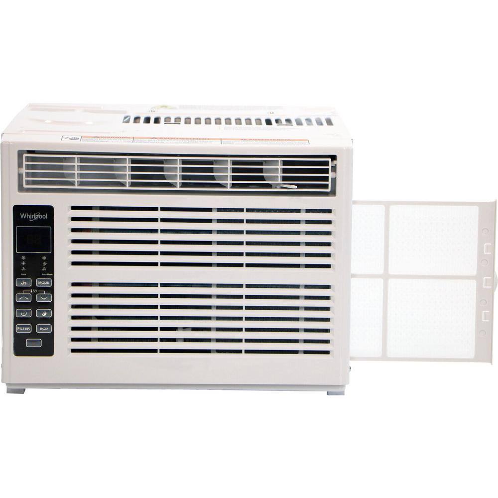Whirlpool 8,000 BTU White Window-Mounted Air Conditioner with Remote