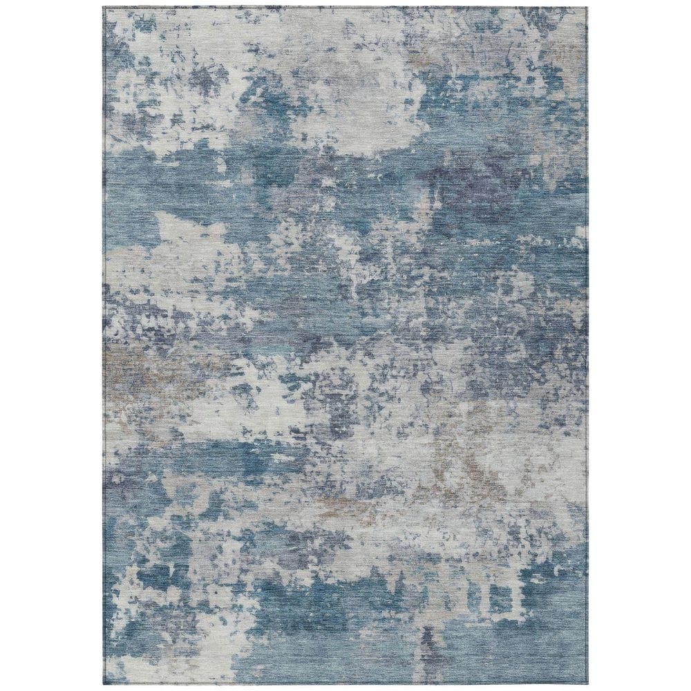 Chantille Machine Washable Indoor/Outdoor Abstract ACN2366 Blue 8 ft. x 10 ft. Area Rug price history on PriceWatchPro