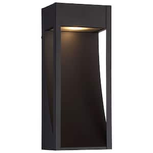 Monticello 1-Light Oil Rubbed Bronze 11.75 in Integrated LED Wall Lantern Sconce