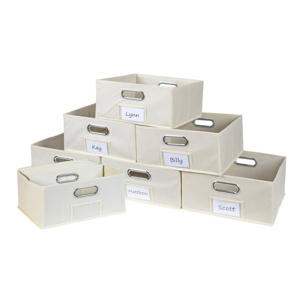 Niche Cubo 12 in. W x 6 in. H Beige Folding Fabric Bin (12-Pack)