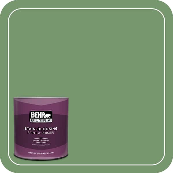 BEHR ULTRA 1 qt. #PPU11-03 Botanical Green Extra Durable Eggshell Enamel Interior Paint & Primer
