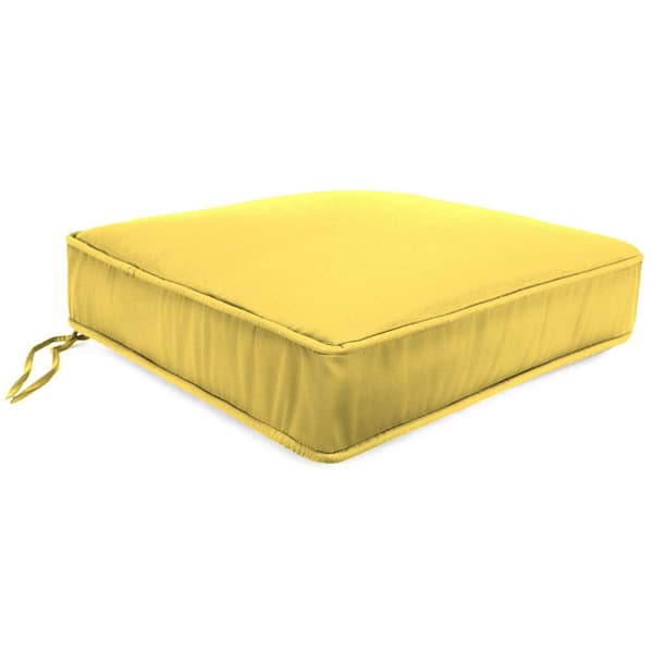 22.5 in. L x 22.5 in. W x 5 in. T Square Outdoor Deep Seat Cushion in Canvas Butter