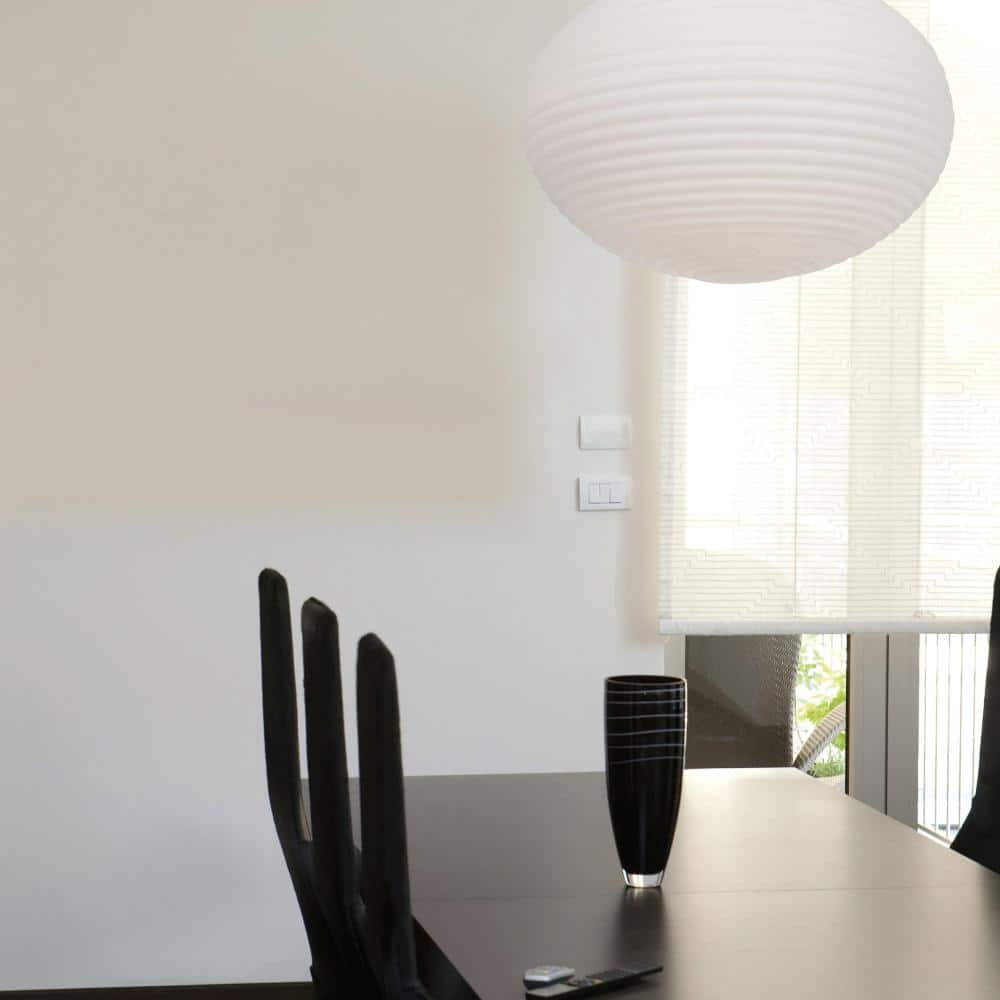 Cosmo Globe 11.8" Opal White Glass & Brushed Steel Modern Pendant Light