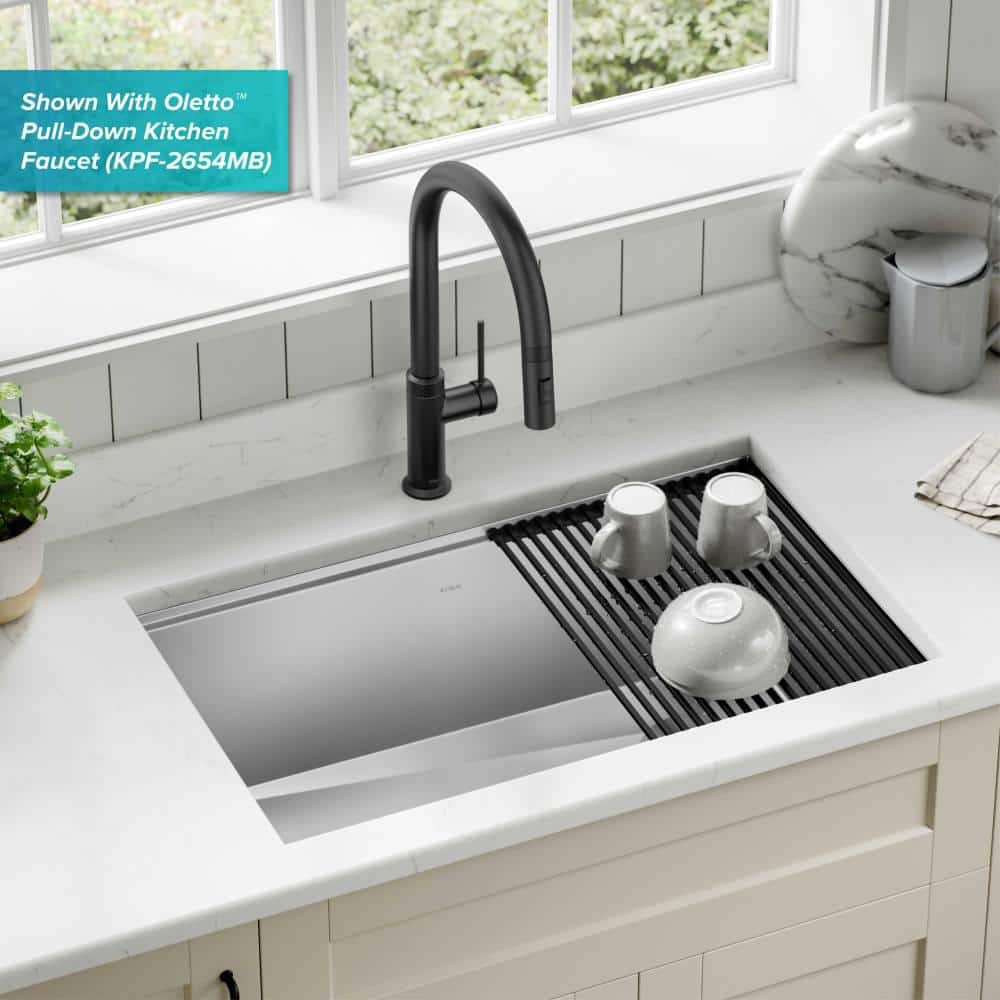 Kore 30-Inch Stainless Steel Undermount Single Bowl Kitchen Sink