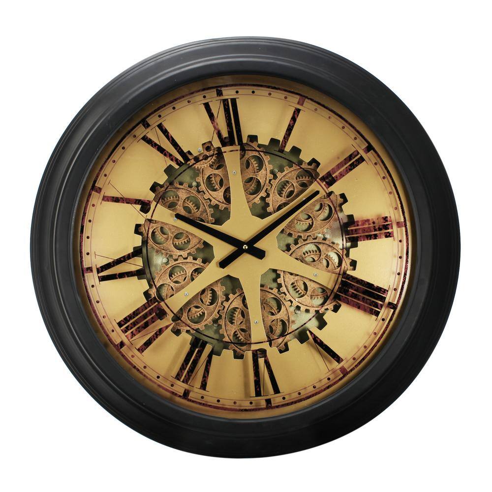 Reviews for A & B Home Black, Gold Classic Gears Wall Clock | Pg 1 ...