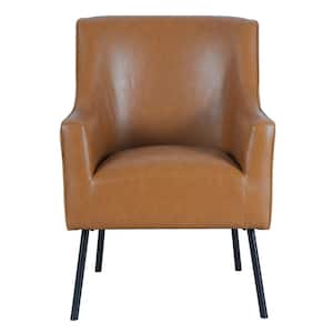 Carmel Faux Leather Modern Accent Chair (Set of 1)