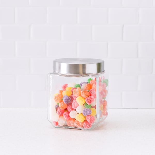 1.5 Quart Stackable Square Canister, Candy Jar