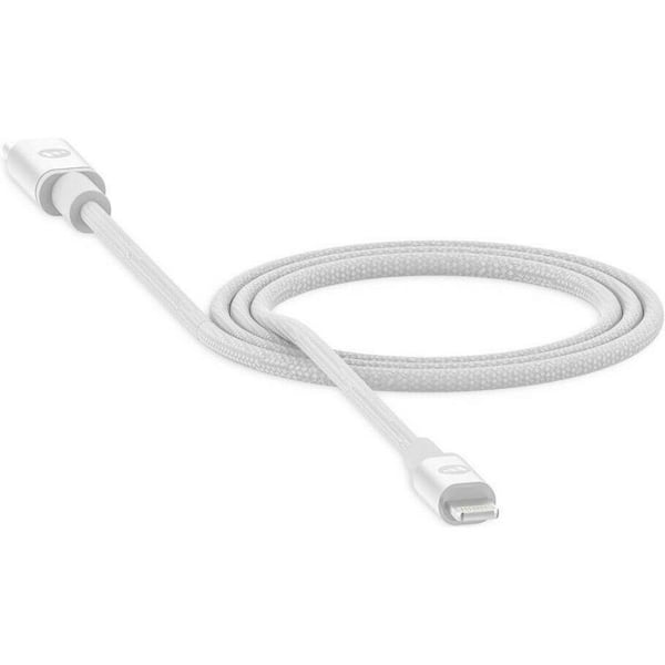 mophie 3.3 ft. USB-C to Lightning Connector White Braided Nylon Cable  MP1MWHTUSBC - The Home Depot