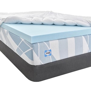 Dreamlife 4 in. Full Gel Memory Foam plus Quilted Cooling Cover Mattress Topper