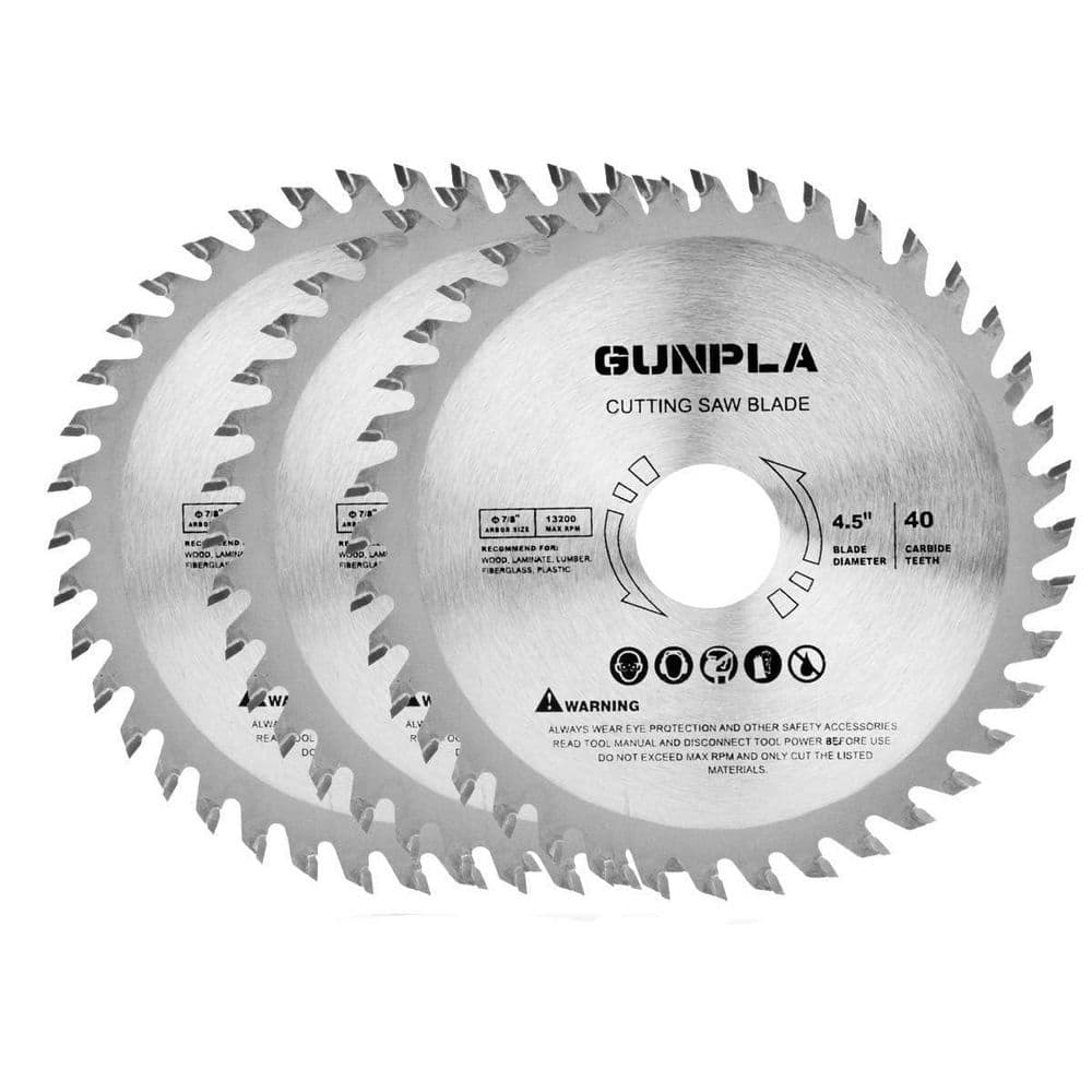 4-1/2 in. 40-Tooth Wood Cutting Alloy Steel TCT Saw Blade for Circular Miter Table Saws (3-Pack) price history on PriceWatchPro