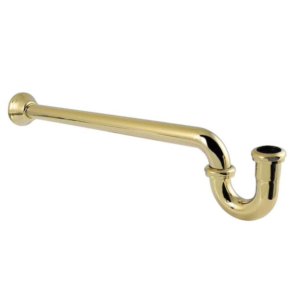 Vintage 1-1/2 Inch Decor P-Trap in Polished Brass
