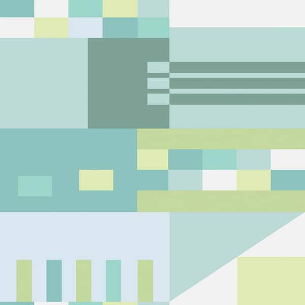 NuWallpaper Green Cool Kiki Shapes Vinyl Peel & Stick Wallpaper