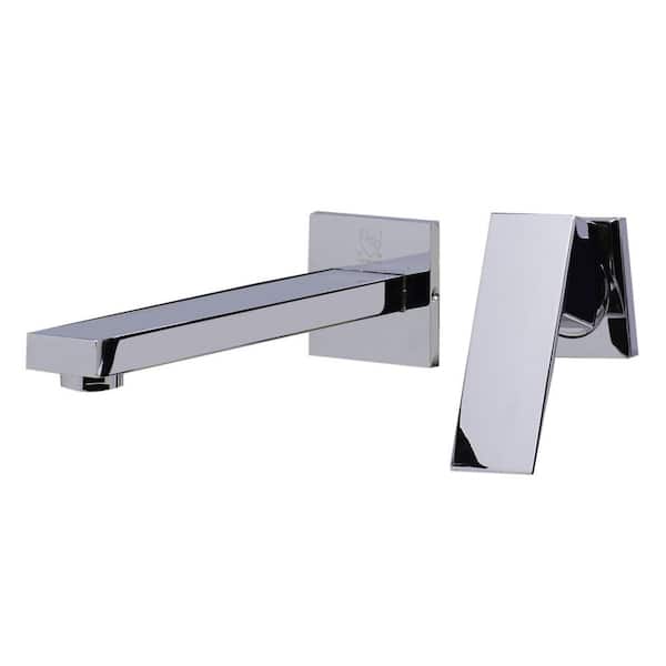 ALFI BRAND Single-Handle Wall Mount Bathroom Faucet in Polished Chrome