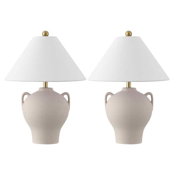 Rowyn 18.25 in. Beige Table Lamp