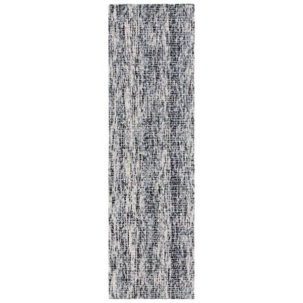 SAFAVIEH Abstract Black/Beige 2 ft. x 8 ft. Classic Crosshatch Runner Rug