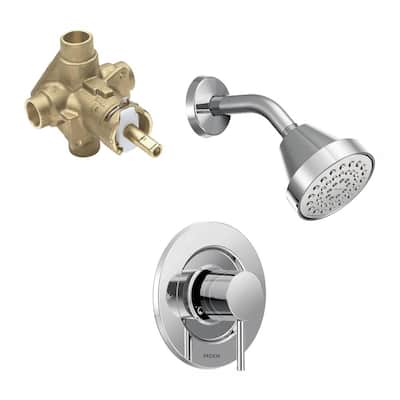 Align Single-Handle 1-Spray Shower Faucet in Chrome (Valve Included)