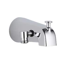5.38 in. Long Pull-Up Diverter Tub Spout in Chrome