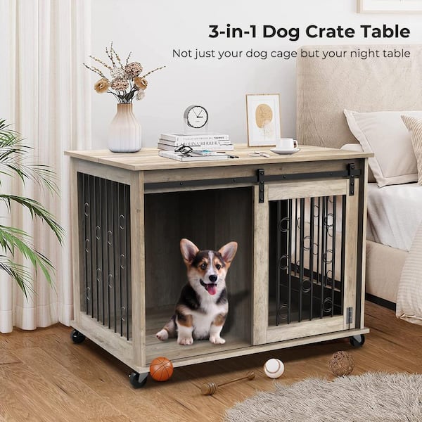 dog crate divider with hole