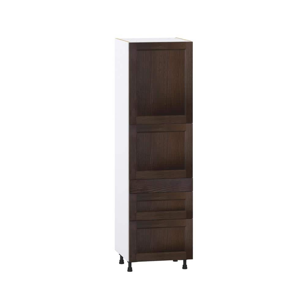 Georgetown 24 in. W x 24 in. D x 84.5 in. H Assembled Pantry Kitchen Cabinet in Chestnut with 3-Drawers price history on PriceWatchPro