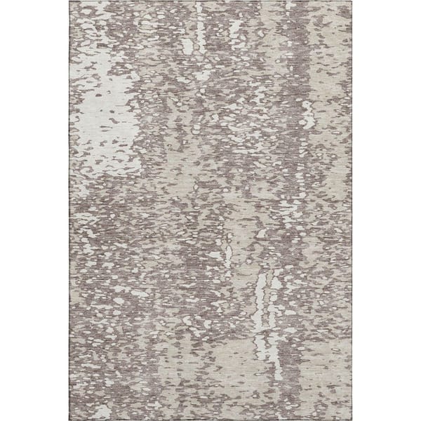 Addison Rugs Mayfield Premium Machine Washable Abstract AMF949 Taupe 10 ft. x 14 ft. Area Rug