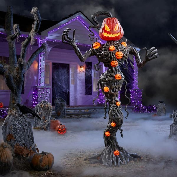 6.5 FT  Wicked Woods LED Pumpkin Vine Creature