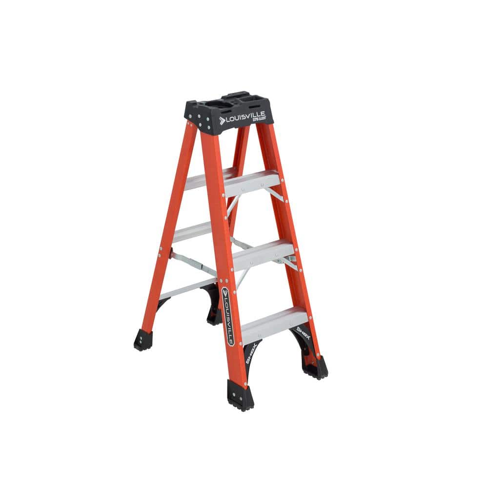 UPC 728865086754 product image for 4 ft. Fiberglass Step Ladder with 375 lbs. Load Capacity Type IAA Duty Rating | upcitemdb.com