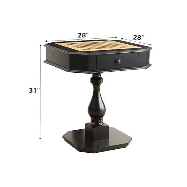 Acme Furniture Bishop Black Game End Table 82846 - The Home Depot