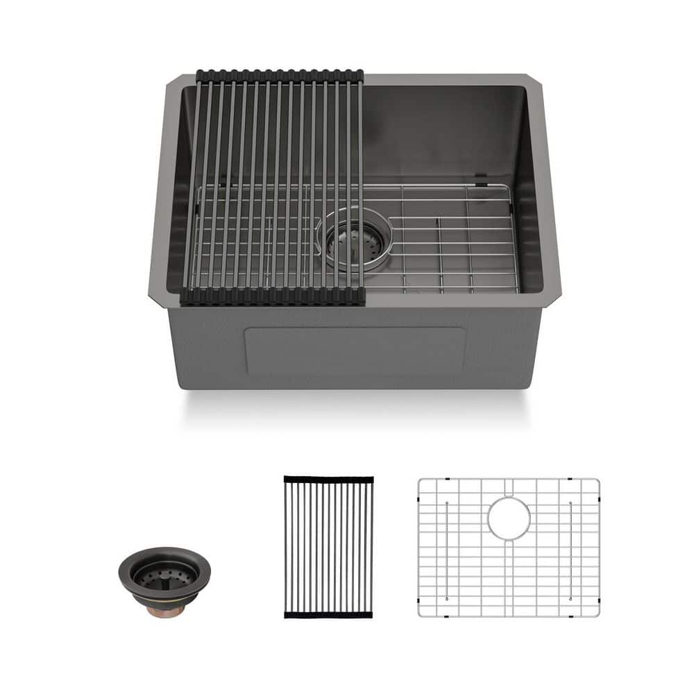 Reviews for LORDEAR 23 in. Gunmetal Black 16-Gauge Stainless