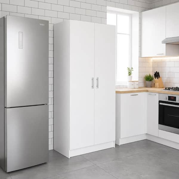Klair Living Modex White Multi-Purpose Utility Storage Cabinet (4