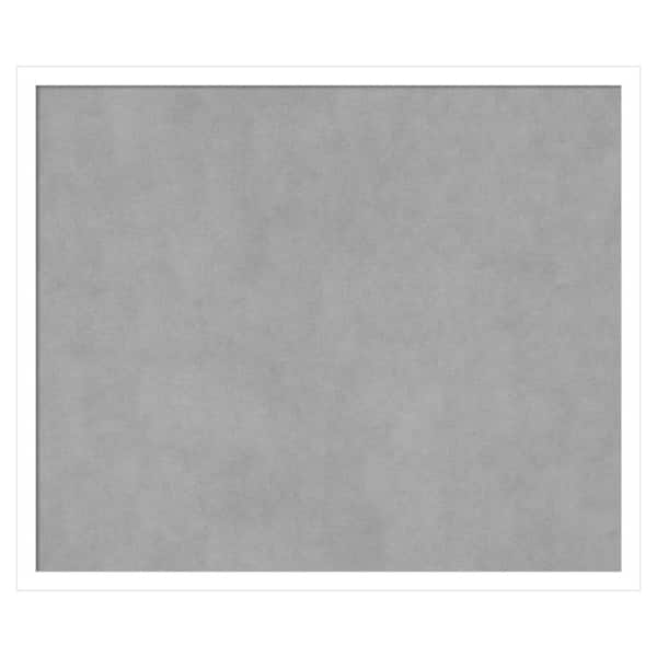 Amanti Art Svelte White 25 in. x 21 in. Framed Magnetic Board