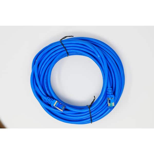 20m Blue Ethernet Cable Cat5e RJ45 Home Office Network Patch Lead 100% Copper 