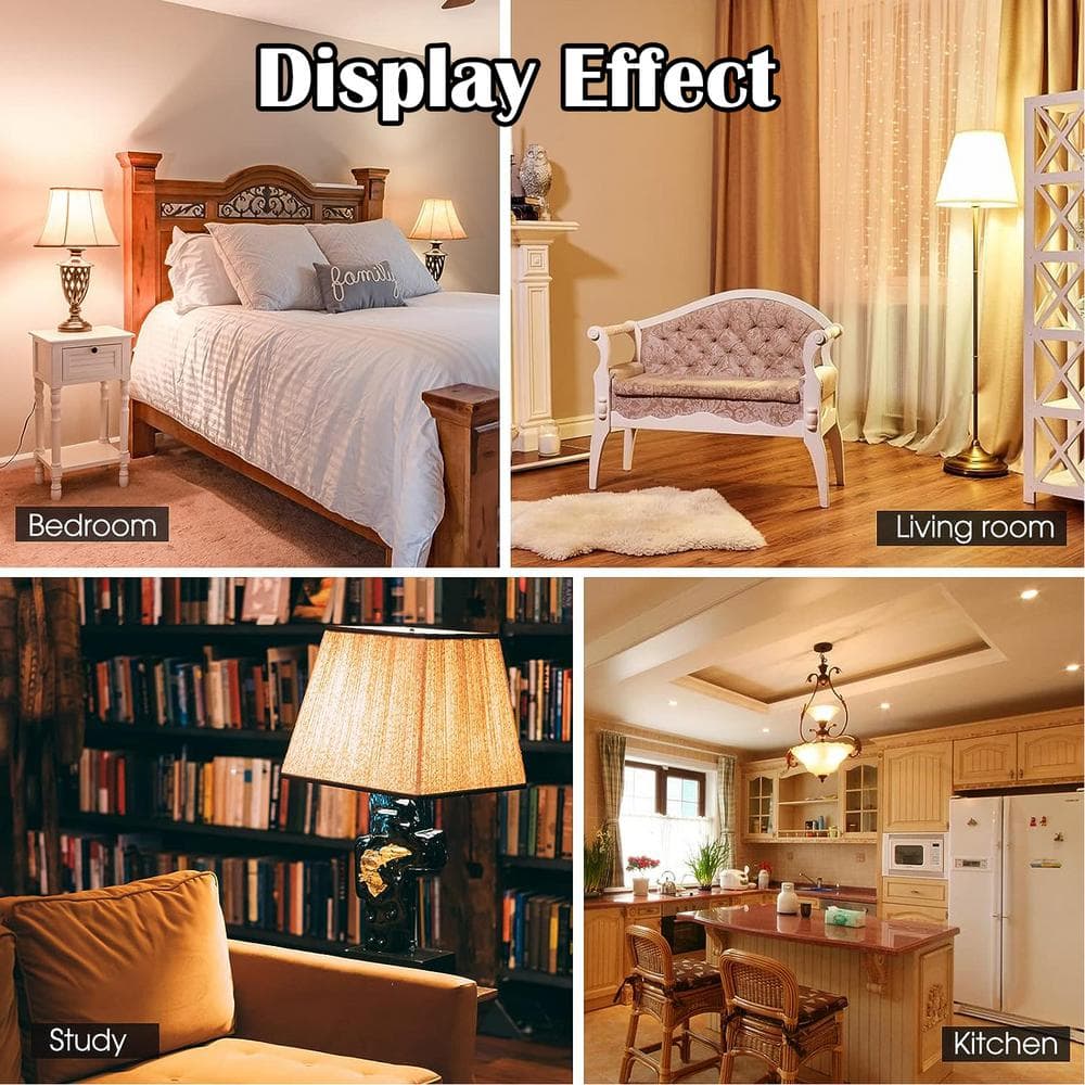 13.5W Warm White LED Globe Light Bulbs, 4-Pack