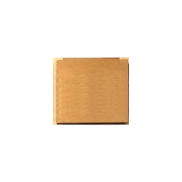 Kunal Kitchens Aberdeen Recessed 13 in. W x 13 in. H x 0.25 in. D in Caramel Door Sample in Assembled Base Cabinet