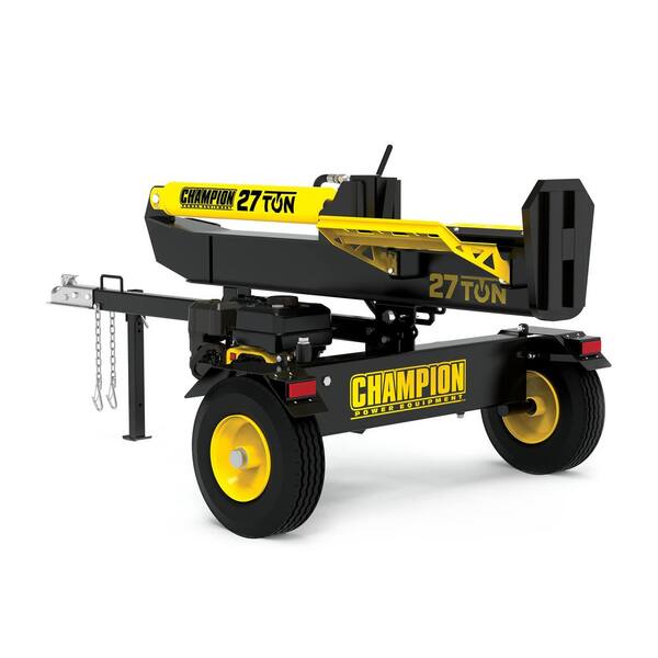 Champion Power Equipment 27 Ton 224 cc Gas Powered Hydraulic Wood Log Splitter with Vertical/Horizontal Operation and Auto Return