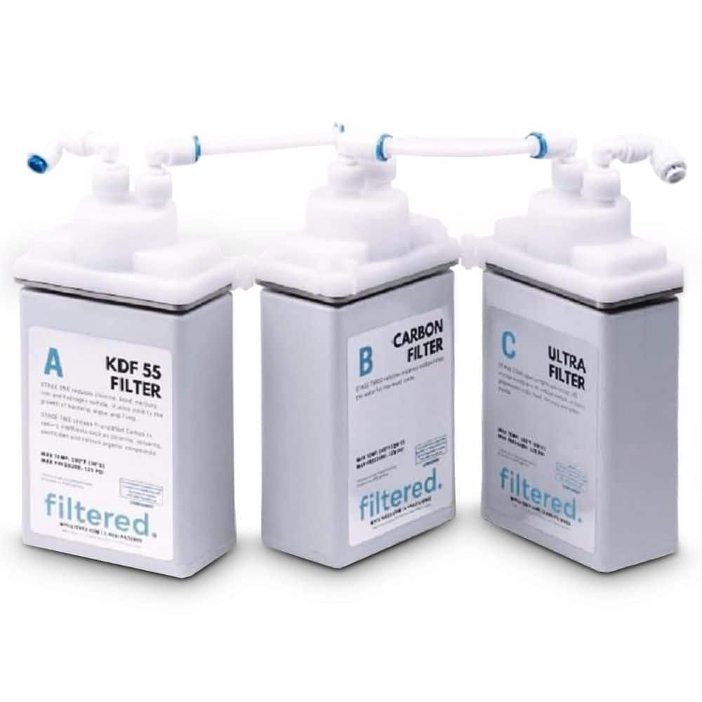 Filtered Inline Replacement Water Filter Set