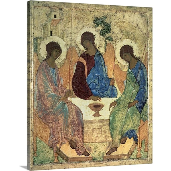 GreatBigCanvas "The Holy Trinity, 1420s" by Andrei Rublev Canvas Wall Art