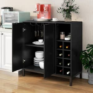 Black coffee bar deals cabinet