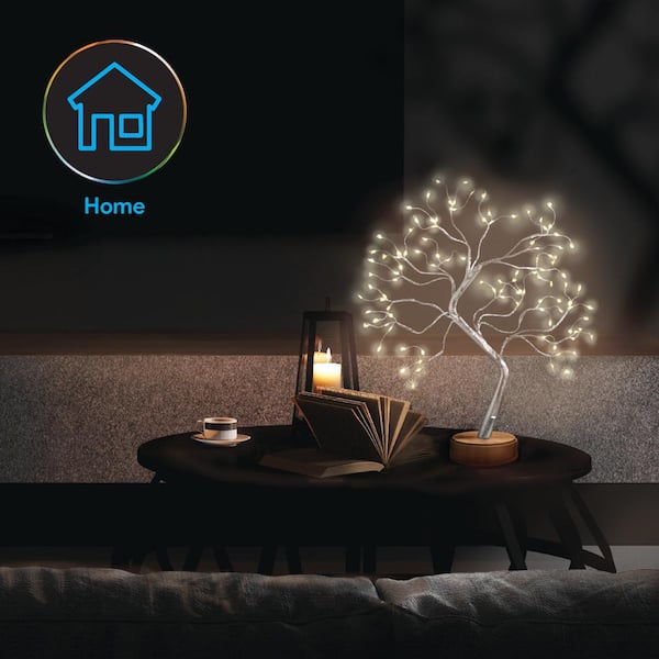 Tzumi Aura LED GloTree Tabletop Tree Light 9004HD - The Home Depot