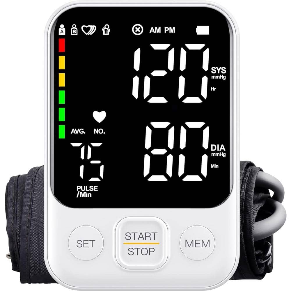 Blood Pressure Monitor with 2x120 Reading Memory, Adjustable Arm Cuff 8.7 i