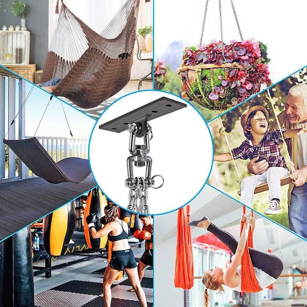 Angel Sar 360° Rotation Swing Hanger with Chain and 4 Mounting