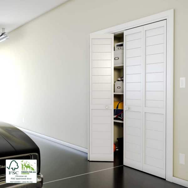 eightdoors 36 in. x 80 in. x 1 in. White Finished Pine Wood