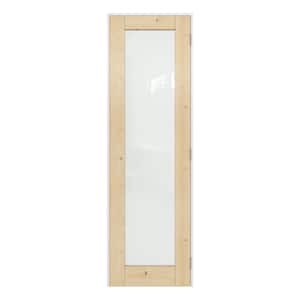 JELD-WEN 18 in. x 80 in. Carrara 2 Panel Right-Hand Solid Core