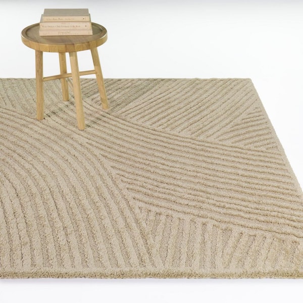 Claridge Taupe 5 ft. 3 in. x 7 ft. Organic Arches Area Rug