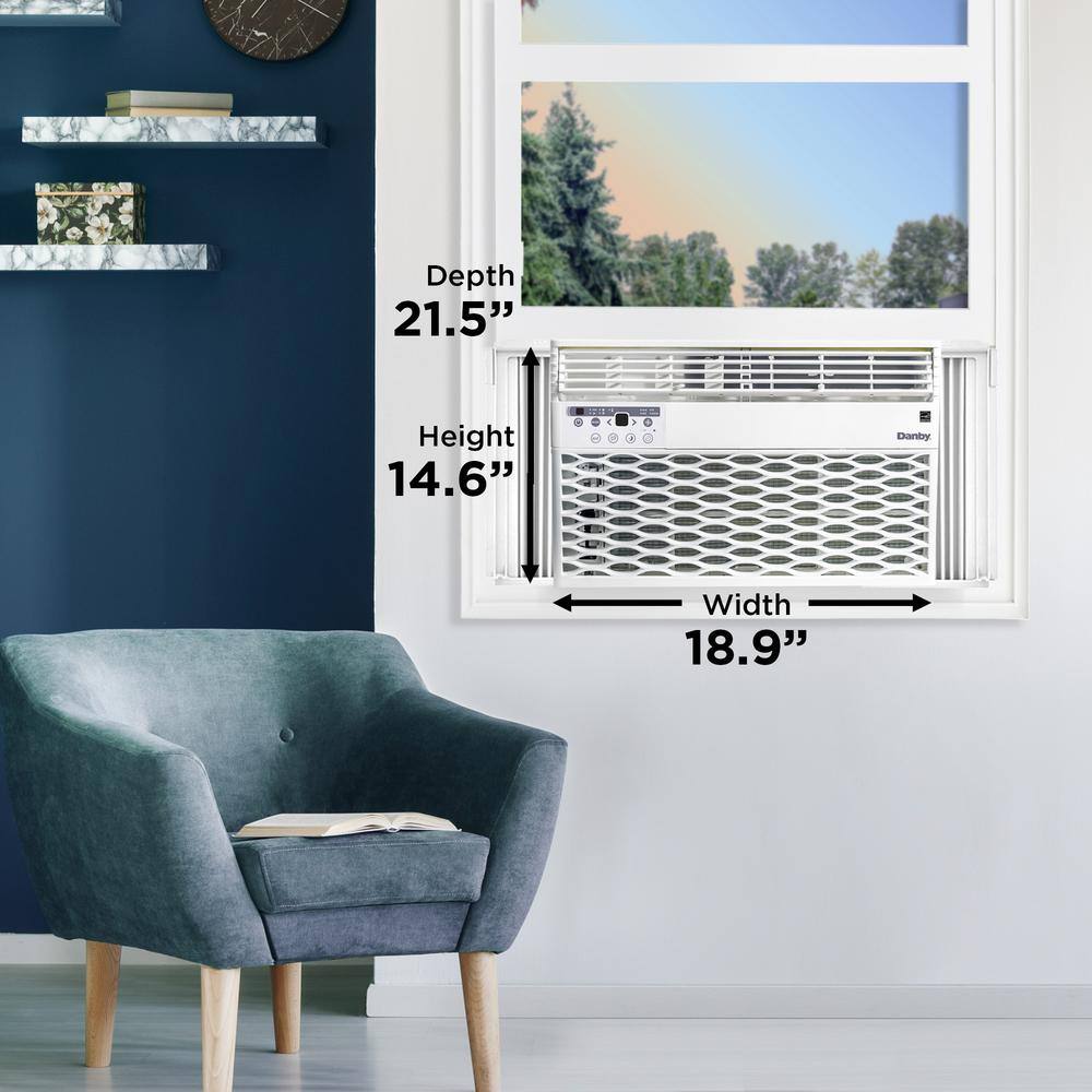 Danby 10,000 BTU White Window Air Conditioner with Remote