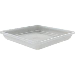 11 in. Dia. Square Heavy-Duty Plastic Saucer