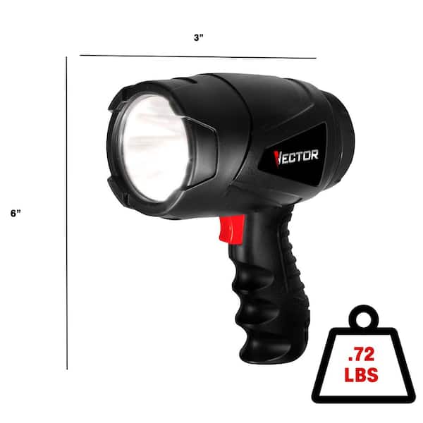 LitezAll Dual Purpose Task Light & Flashlight, 400 Lumens COB LED Includes  3 AA Batteries