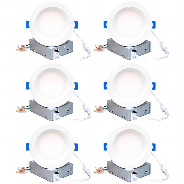 4 In Selectable Color Temperature LED Canless Recessed Lighting Kit   Recessed Lighting Kits Ssd410wba 12pk 64 600 