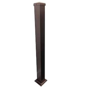 3 in. x 3 in. x 38 in. Copper Vein Aluminum Post with Welded Base